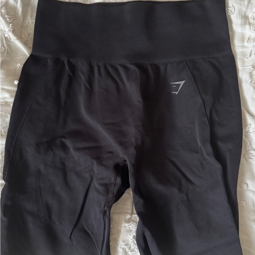 Gymshark S Black Leggings and Black Long Sleeve Top